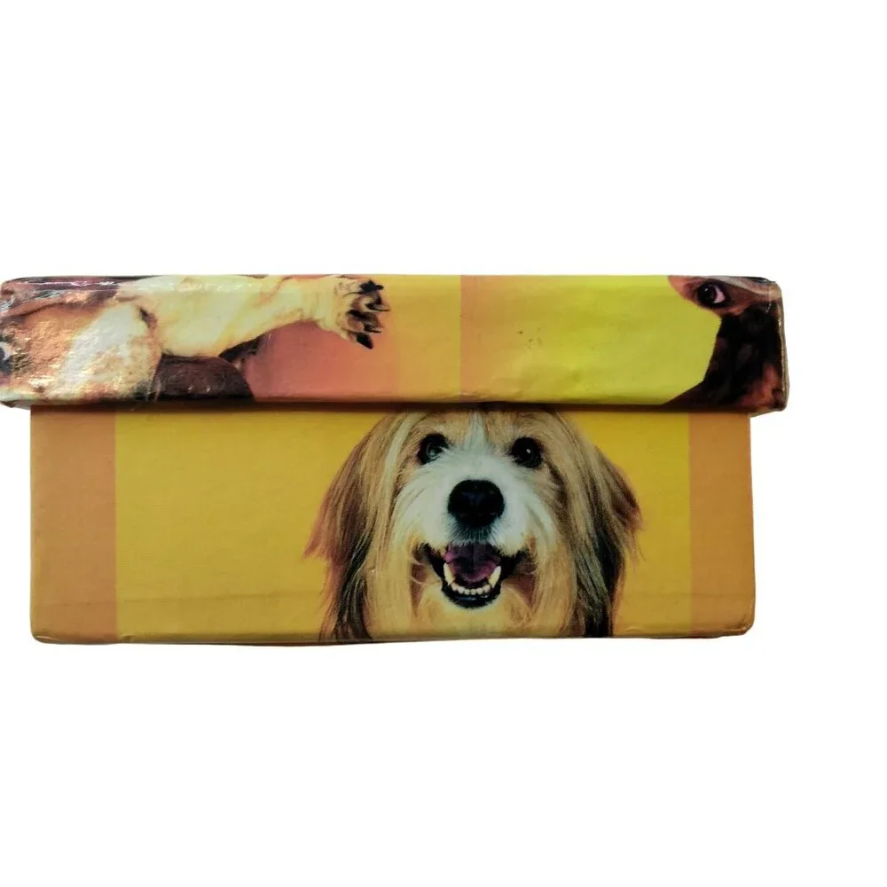 Basset Hound Jewelry Gift Box Yellow Orange